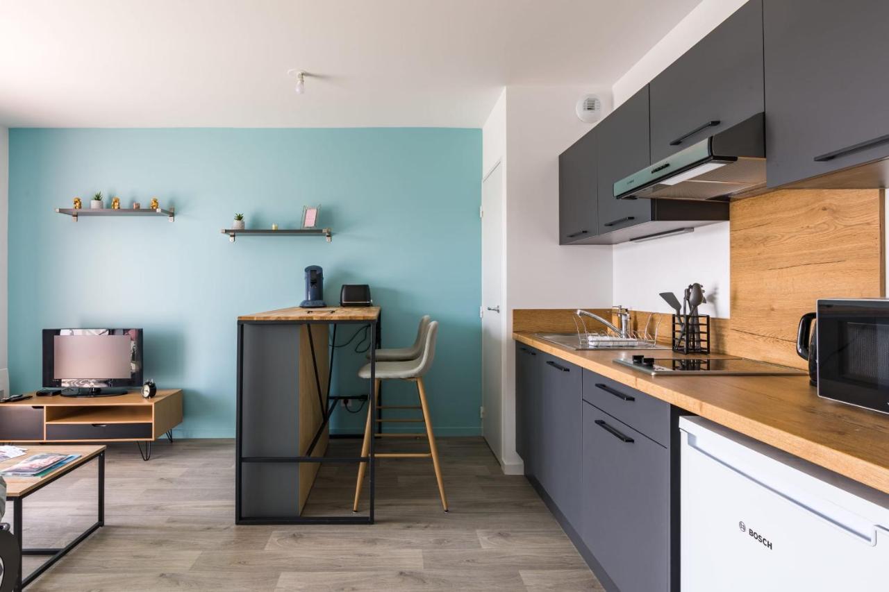 L'Ecume - Studio Moderne Avec Grand Balcon Et Place De Parking Διαμέρισμα Ντινάρ Εξωτερικό φωτογραφία